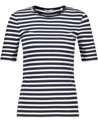 GANT - T-Shirt SLIM STRIPED RIBBED Slim Fit - Lyst