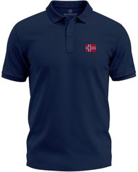 Neverless - Poloshirt Aufdruck– Kurzarm Polo Sommer Casual Look mit Print - Lyst