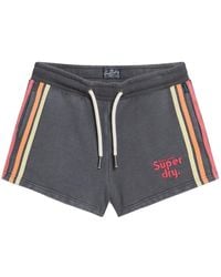 Superdry - Shorts RAINBOW SIDE STRIPE LOGO SHORT Washed Black - Lyst