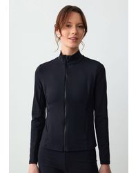 Jimmy Key - Jackett Schmal geschnittene Rollkragen-Sportjacke mit Reißverschluss - Lyst