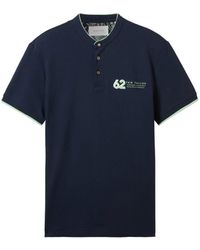 Tom Tailor - T-Shirt detailed stand-up polo - Lyst