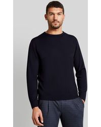 Bugatti - Strickpullover mit Logostickerei - Lyst