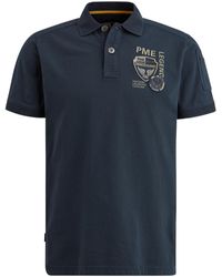 PME LEGEND - T-Shirt Short sleeve polo pique, Salute - Lyst