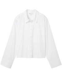 Tom Tailor - Blusentop boxy shirt with pocket - Lyst