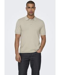 Only & Sons - Poloshirt ONSWYLER LIFE REG 14 SS POLO KNIT NOOS - Lyst