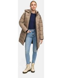 Marikoo - Winterjacke Kaltnäschen Mit Abnehmbarer Kapuze Und Hochschließendem Kragen - Lyst