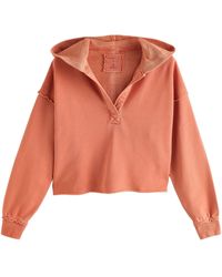 Next - Kapuzenpullover Relaxed Fit Hoodie mit Waschung und V-Ausschnitt (1-tlg) - Lyst