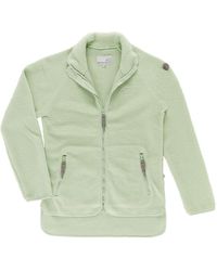 Baumfuchs - Fleecejacke Berberfleecejacke Uni mit Stehkragen und Reißverschluss - Lyst