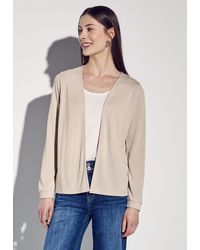 Street One - Cardigan aus softem Materialmix - Lyst