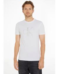 Calvin Klein - Jeans T-Shirt SEASONAL MONOLOGO TEE mit Calvin Klein Logoschriftzug auf der Brust - Lyst