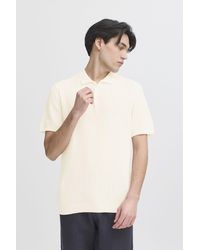 Casual Friday - CFKarl structured knit polo sommerliches Poloshirt mit Struktur - Lyst