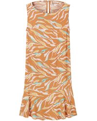 Tom Tailor - Jerseykleid sleeveless dress with volant - Lyst