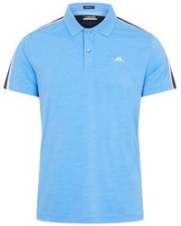 J.Lindeberg - . Poloshirt Flinn Regular Fit Golf Polo Ocean Blue - Lyst