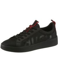 HUGO - Lyde_Tenn Sneaker Court Sneaker, Schnürschuh, Freizeitschuh Mit Logoschriftzug - Lyst