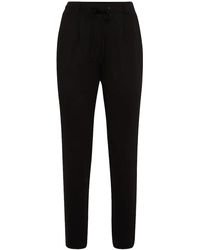 Tom Tailor - Elegante Business Stoffhose Loose Fit Ankle Pants mit Tunnelzug 4650 in Schwarz - Lyst