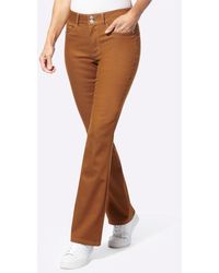 Sieh an! - Bequeme Bootcut-Jeans - Lyst