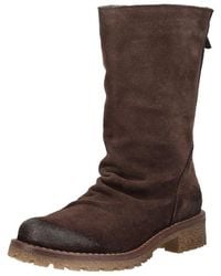 Felmini - Stiefel Veloursleder Bikerboots - Lyst