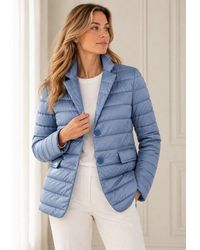 Milestone - Steppjacke Mslilo Eleganter Quer Gesteppter Long-Blazer - Lyst