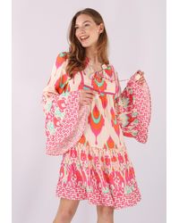 YC Fashion & Style - Tunikakleid "-Chic Tunika-Kleid in Ikat-Optik" Alloverdruck, Boho, Hippie - Lyst