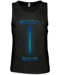Urban Backwoods - Tanktop Blue Light Ärmelloses T-Shirt Rambo Zitat Film Blaues Licht Quote Knicklicht Movie Army Comedy - Lyst