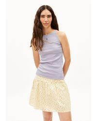 ARMEDANGELS - Shirttop KATAALIN FINE STRIPES (1-tlg., Fitted) Ripp-Top aus Bio-Baumwoll Mix - Lyst