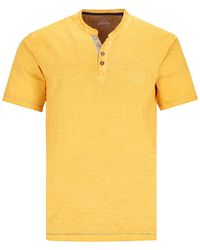 Hajo - Henleyshirt Henley-Shirt in Slub Garn - Lyst