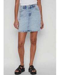 Vila - Jeansrock Vikaja Jaf Lbd Denim Skirt- Noos - Lyst