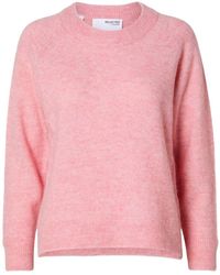 SELECTED - Strickpullover Pullover SLFLULU mit Alpaka (1-tlg) - Lyst