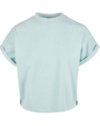Urban Classics - T-Shirt Ladies Short Pigment Dye Cut On Sleeve Tee (1-tlg) - Lyst
