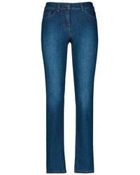 Gerry Weber - 5-Pocket-Jeans Best4ME 92151-67953 von dark blue denim mit use 38K - Lyst