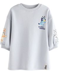 Next - Sweatkleid Langärmeliges Sweatshirtkleid, Bluey (1-tlg) - Lyst