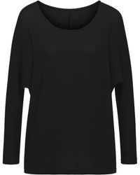 Lascana - Langarmshirt mit Fledermausärmeln aus weichem Viskose-Feinstrick - Lyst