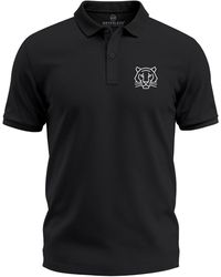 Neverless - Poloshirt Tiger Tierlogo im Polygon-Stil – Kurzarm Polo Sommer mit Print - Lyst