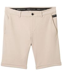 Tom Tailor - Stoffhose slim piqué chino shorts - Lyst