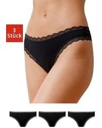 Snocks - Tanga String Damen Unterhose (3-St) Mit Spitze, Unsichtbar Unter Deiner Kleidung - Lyst