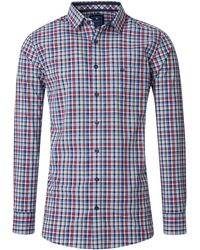 Redmond - Langarmhemd kariert Comfort Fit - Lyst