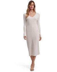 FALKE - Strickkleid (1-tlg) mit feiner Rippstruktur - Lyst