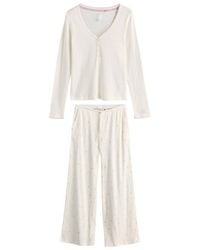 Next - Pyjama Langarm-Schlafanzug Mit Pointelle-Stickerei (2 Tlg) - Lyst