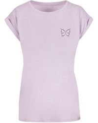 Merchcode - Ladies Be Happy T-Shirt (1-tlg) - Lyst