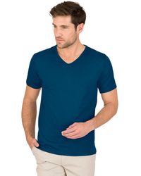 Trigema - T- V-Shirt aus 100% Bio-Baumwolle (kbA) (1-tlg) - Lyst