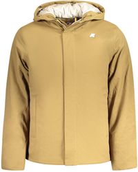 K-Way - Outdoorjacke jacke Braun – Wärmende Kapuze & Kunstfellfutter, Stilvoll & P - Lyst