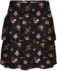 Vero Moda - Minirock VMSMILLA HW SMOCK SHORT SKIRT WVN GA - Lyst