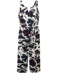 Tom Tailor - Sommerkleid linen overall with slit detail - Lyst