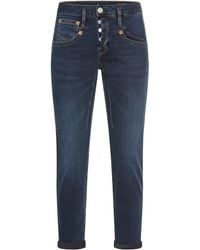 Herrlicher - Boyfriend- Shyra Organic Cotton Cropped Jeans Sweat Denim Qualität - Lyst