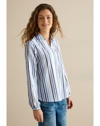 Cecil - Langarmbluse aus softem Materialmix - Lyst