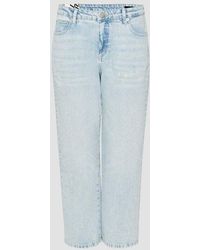 Opus - Gerade Jeans Lani heavy destroyed blue - Lyst