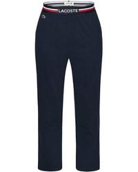 Lacoste - Pyjamahose Loungehose long Pant (1-tlg) mit Trikolor-Look Webgummibund - Lyst