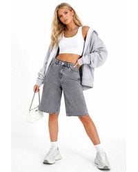 Sublevel - Bermudas Damen Jeans Shorts Bermuda Kurze Hose Short Denim Baggy 5-Pocket-Style - Lyst