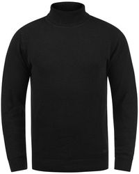 Solid - Rollkragenpullover Sdkarlos Strickpullover Mit Perlstrickmuster - Lyst