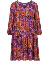 Rich & Royal - Maxikleid Kleid mit Blumenmuser aus Viskose - Lyst